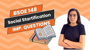 BSOE 148 | Social Startification| | important questions | IGNOU WALAY