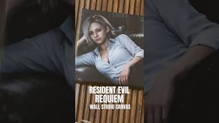ResidentEvil Requiem Wall Canvas 🔥😳😲 #residentevil #residentevilrequiem #gaming #gamingroomsetup