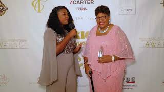 * EXCLUSIVE - Maxine McDaniel Red Carpet Interview After Winning RICE Awards Foundation of The Year!