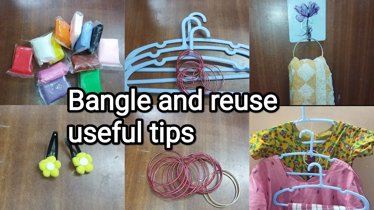 Bangle reuse ideas, beautiful kitchen tips, trending viral ideas - YouTube