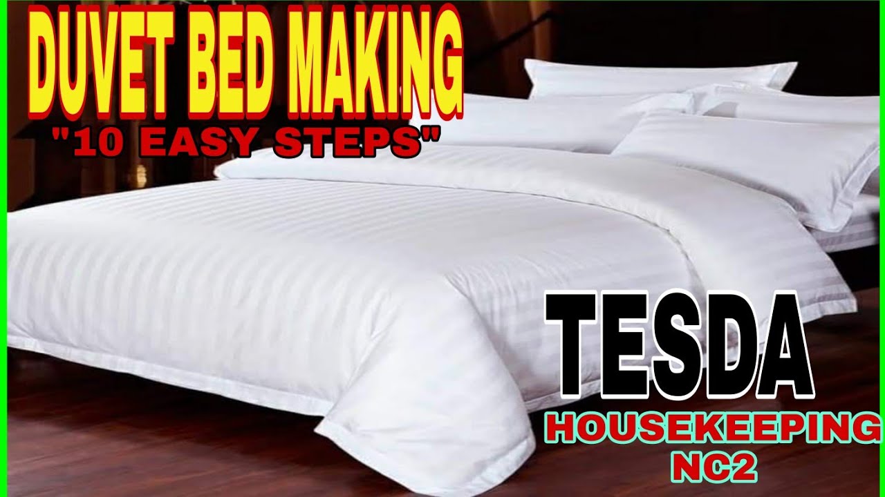 DUVET BED MAKING FOR HOUSEKEEPING NC2 (Basic way of duvet bed making
