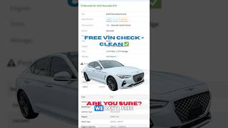 We ran a Free VIN Check and thought the car was clean Full now on YouTube