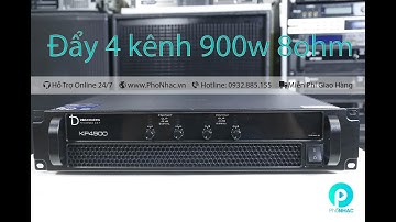 Cục đẩy dbacoustic KP4900 - 4 kênh - 900W/kênh - Class H