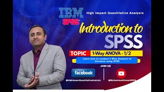 SPSS - One Way ANOVA - Part 1/2 By Muhammad Usman