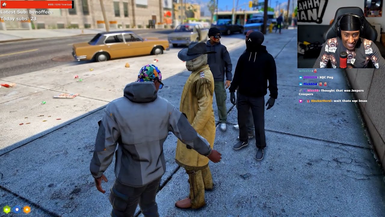 Yung Filly meets xQc in GTA RP