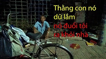 Ông lão tuổi 70 ngôi ăn cơm bên đường, nói bị con đuổi ra khỏi nhà/KPMT