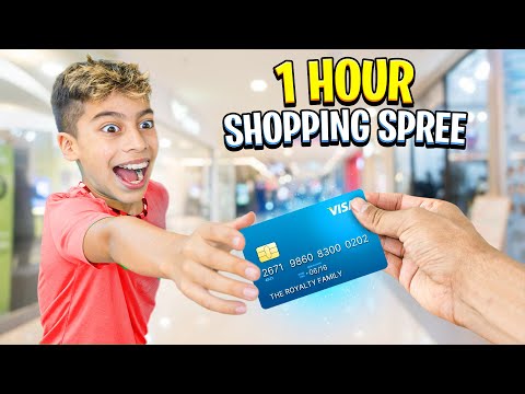 Giving our SON 1 Hour to Buy Whatever He Wants - Challenge ?