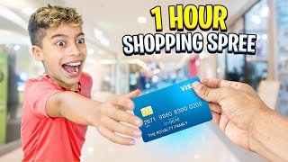 Giving our SON 1 Hour to Buy Whatever He Wants - Challenge 💰