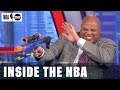 Super soaker battle breaks out in studio j  nba on tnt