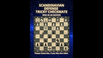 Scandinavian Defense | Tricky Checkmate | Chess Openings | Chess Tricks | Chess Game | Learn Chess
