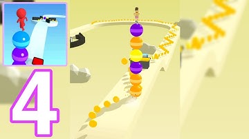 Stack Rider All Levels Gameplay Walkthrough Part 4 (Android/iOS) - Ride the tallest stack!