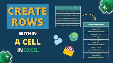 How to Create Rows within a Cell in Excel