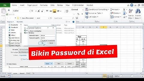 Cara Buat Password di Excel 2010 Dengan Mudah