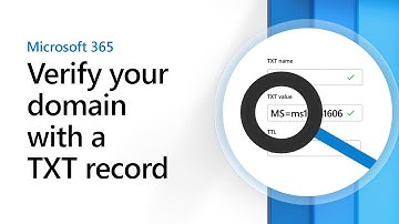 Verify your domain with a TXT record