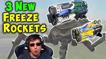 3 New Freeze Weapons: RIME CRYO GLACIER War Robots Gameplay Test Server WR