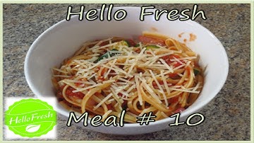 Hello Fresh Meal #10   Tuscan Sausage Linguine + Promo Code!