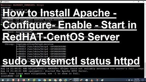 How to Install Apache Server, Configuration, Enable and Start Services  #querypanel #apache #linux