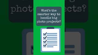 What’s the smarter way to handle big projects? #photoorganizing #photoproject #legacy