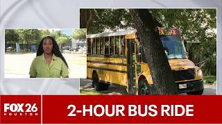 Houston ISD mom says son spent hours on bus ride home