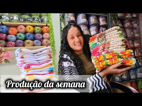 💥TUDO QUE EU PRODUZI EM UMA SEMANA NO CROCHÊ//PRODUÇÃO DA SEMANA #croche 