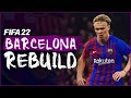 FIFA 22 BARCELONA REBUILD // HAALAND BARCELONA'DA!! MESSİ EVİNE Mİ DÖNÜYOR? //  KARİYER MODU