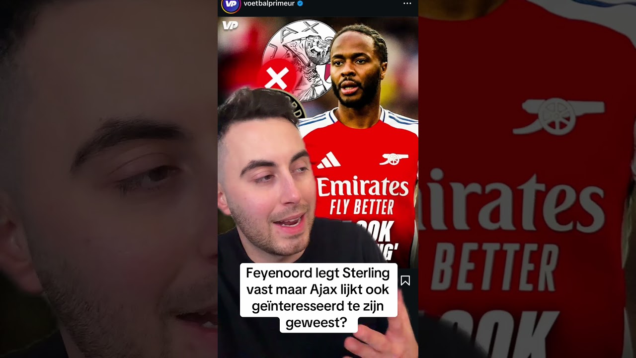 Feyenoord legt Sterling vast maar Ajax lijkt ook geïnteresseerd te zijn geweest?  #ajax #ajaxnieuws