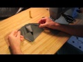 How to sew a curved seam on a flat panel