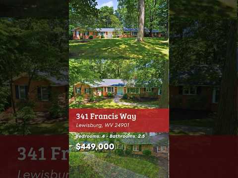 341 Francis Way, Lewisburg, WV home video tour