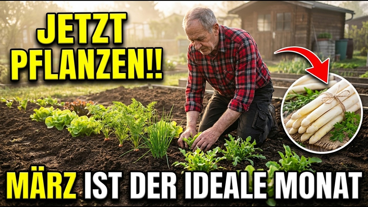 8 Pflanzen, die Sie im März anbauen MÜSSEN, um RICHTIG viel zu ernten