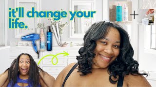 Wash Day Routine!⎮Updated Straightening + Curling Routine + Stop Your Hair From Getting Greasy!