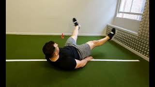 Supine horizontal scissor kicks