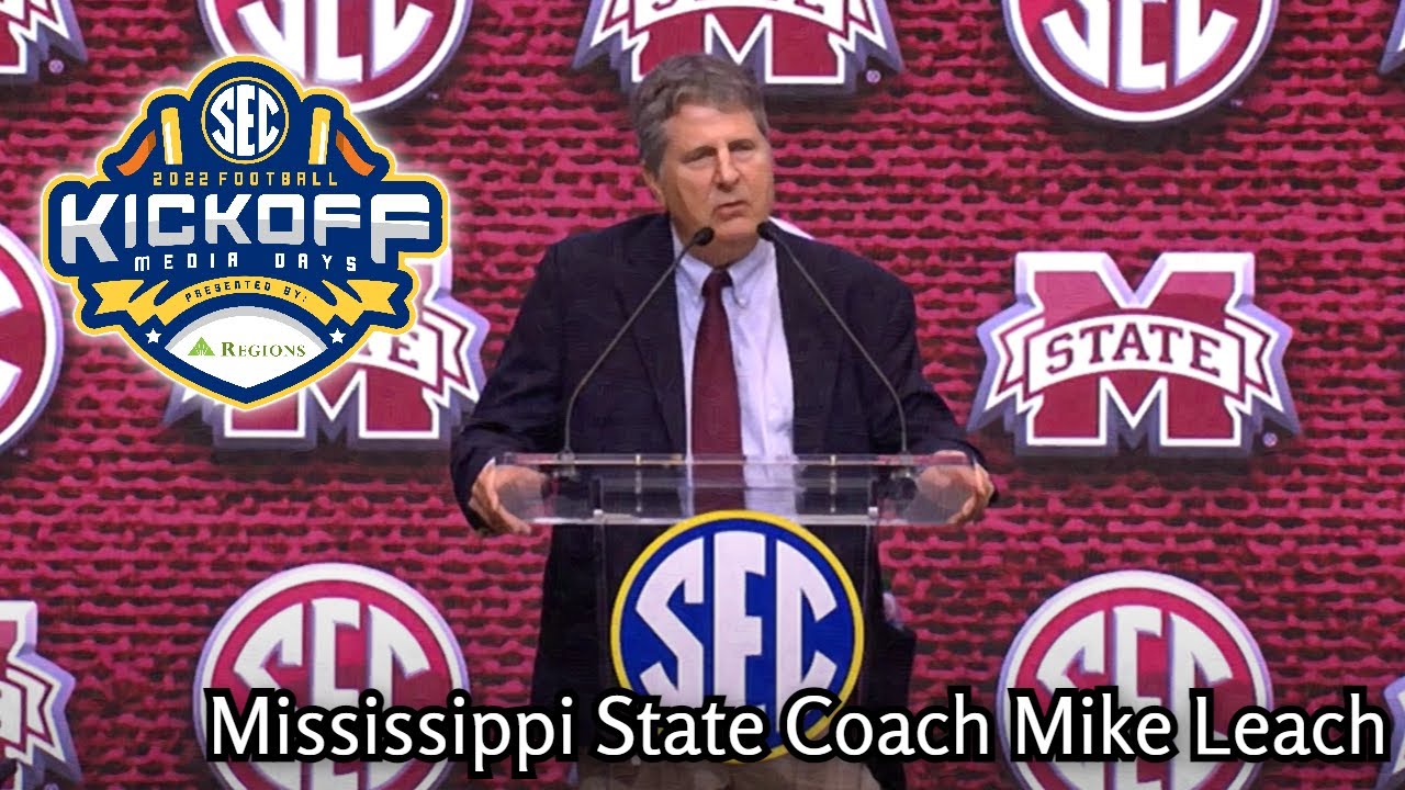 2022 SEC Football Media Days Mississippi St. coach Mike Leach FULL