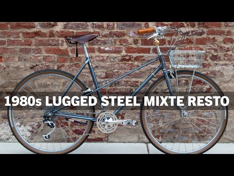 Vintage Japanese Mixte Bicycle Restoration 1980s Sakae Ringyo
