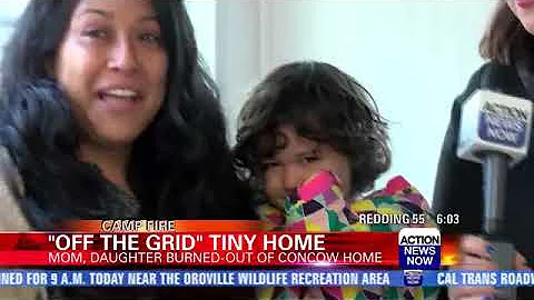 Family sees tiny home for the first time