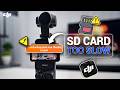 Fix “SD Card Writing Speed Slow” DJI Osmo Pocket 3 | Solve SD Card Writing Speed Error DJI Pocket
