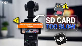 Fix “SD Card Writing Speed Slow” DJI Osmo Pocket 3 | Solve SD Card Writing Speed Error DJI Pocket