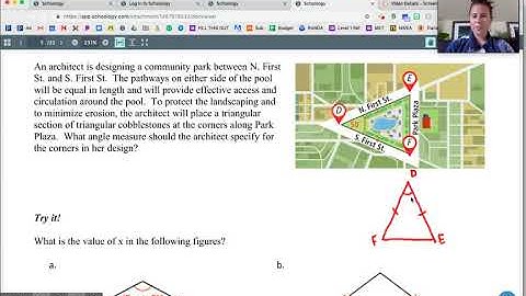 Geometry.  Lesson 4-2: Isosceles and Equilateral Triangles