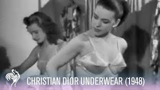 Modeling Christian Dior Underwear (1948) | Vintage Fashions