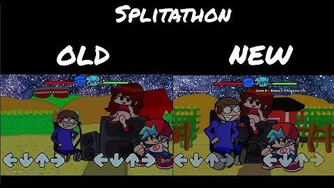 FNF SPLITATHON Comparison, OLD\NEW | AntDogBoy Ant
