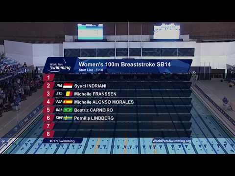 Women's 100 m Breaststroke SB14 Final | Mexico City 2017 World Para Swimming Championships