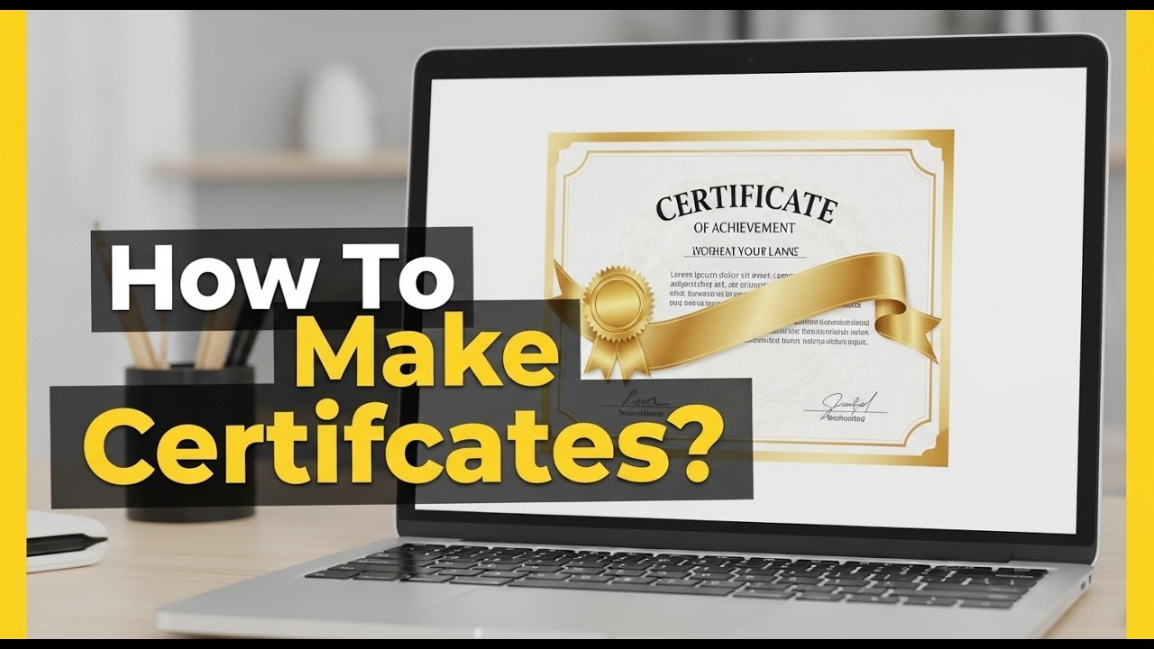 How to Create a Professional Certificate – Step by Step Tutorial - YouTube