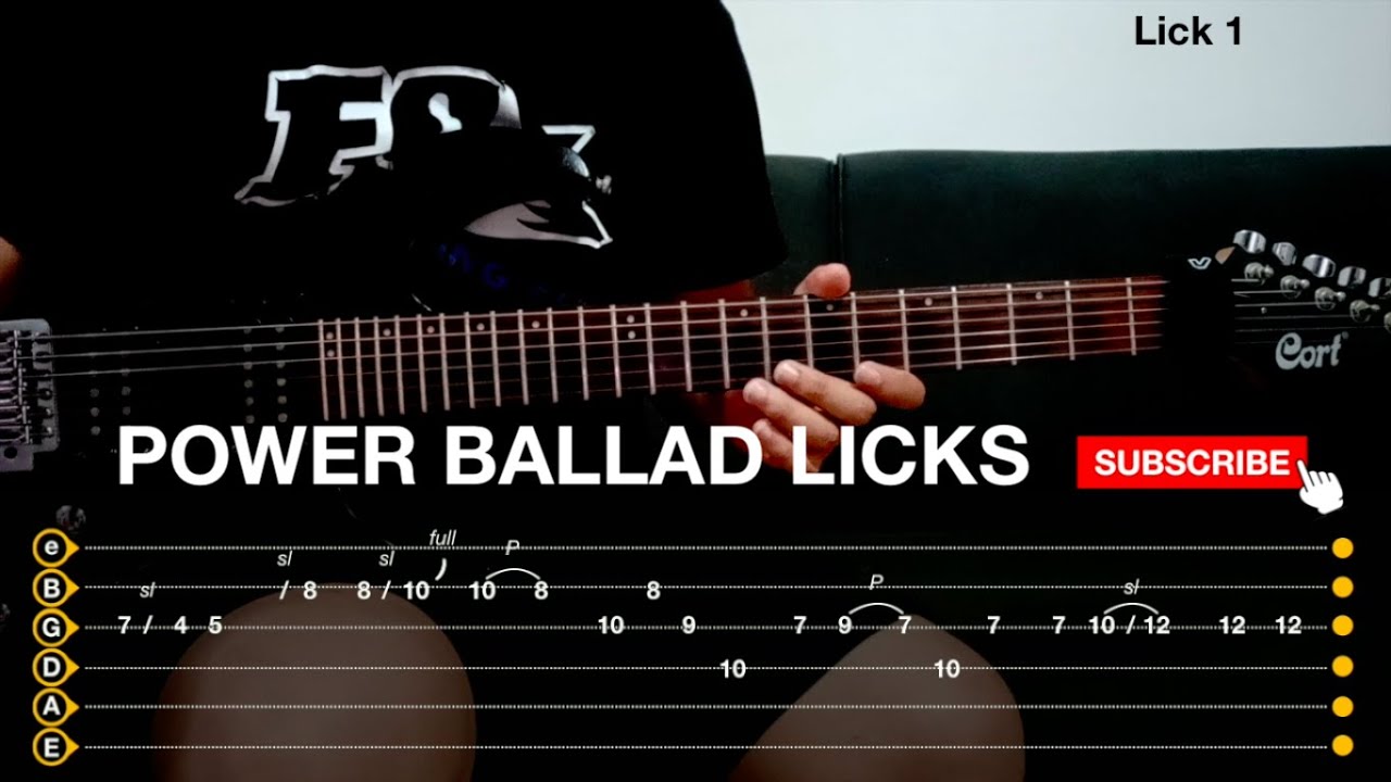 Power Ballad Lick 1 I Claudio Pietronik TAB