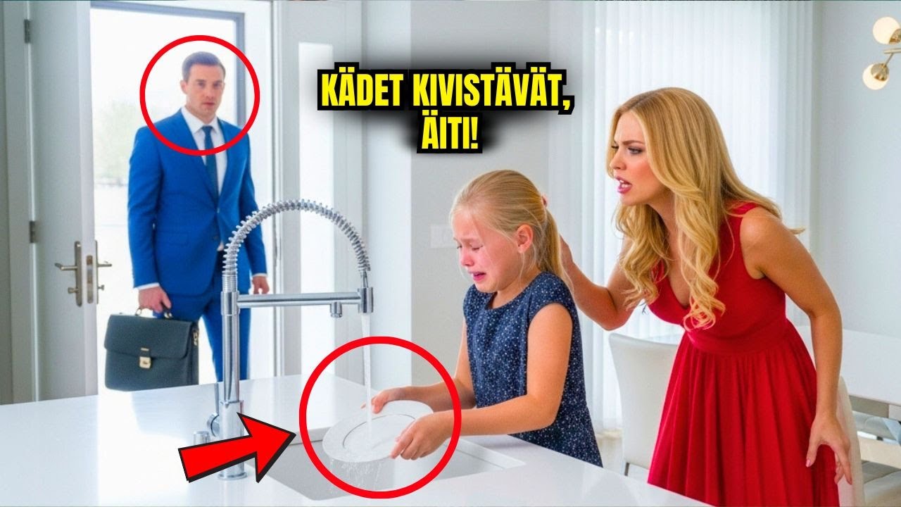 TYTTÖ PESI ASTIOITA ITKIEN... - MILJONÄÄRIISÄ PALASI AIKAISIN JA OLI JÄRJESTYKSENÄ!