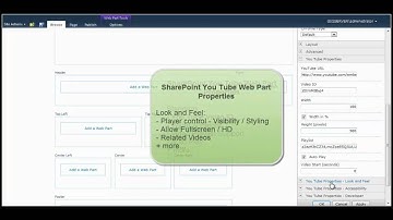 SharePoint You Tube Web Part