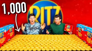 THE 1,000 RITZ CRACKERS CHALLENGE! | 23,000 Calories Ritz Biscuit Calories