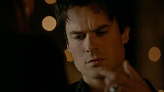 TVD 8x7 - Damon remembers Elena as he sees her necklace and kills Sybil Delena Scenes