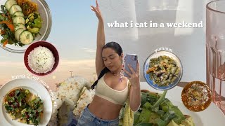what i eat in a weekend (easy &amp; realistic)