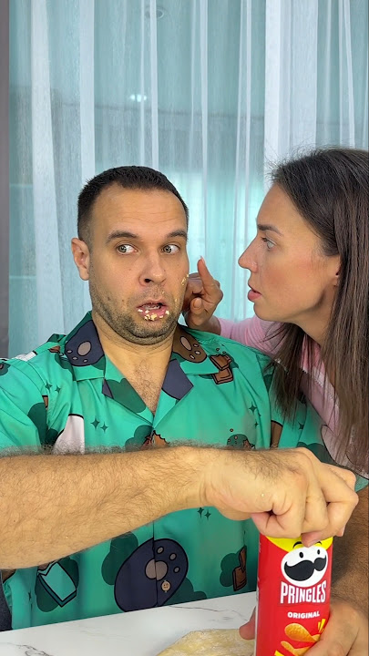 🤷🏻‍♀️ He Hid The Chips From Her So She Wouldn't Scold Him 🤪😂