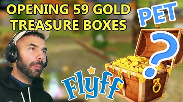 FLYFF - Opening 59 Gold Treasure Boxes - Which Pet Did I Get?!