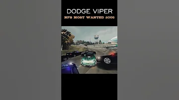 When You Hit A Single Police Car NFSMW 2005 Needforspeedmostwanted Vipersrt Policepursuit 
